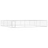 Outdoor Dog Kennel Galvanised Steel 236.2"x236.2"x39.4"