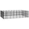 Outdoor Dog Kennel Steel 396.8 ftÂ²