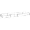Dog Kennel Silver 172.2 ftÂ² Steel