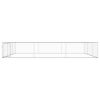 Outdoor Dog Kennel Galvanised Steel 236.2"x236.2"x39.4"