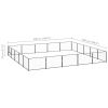 Dog Kennel Black 269.1 ft? Steel
