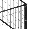 Dog Kennel Black 516.7 ft? Steel