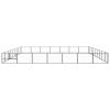 Dog Kennel Black 678.1 ft? Steel