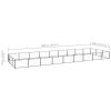 Dog Kennel Black 290.6 ftÂ² Steel
