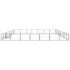 Dog Kennel Black 753.5 ft? Steel