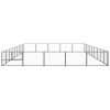 Dog Kennel Black 484.4 ft? Steel