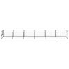 Dog Kennel Black 64.6 ftÂ² Steel