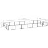 Dog Kennel Black 266.0 ftÂ² Steel