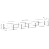 Dog Kennel Silver 64.6 ftÂ² Steel