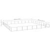 Dog Kennel Silver 688.9 ft? Steel