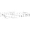 Dog Kennel Black 753.5 ft? Steel
