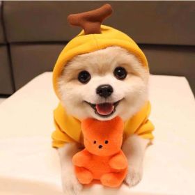Dog Autumn And Winter Clothing Small And Medium Dog Love Two Legged Cat Cute Pet Clothing (Option: 7 Style-XL)