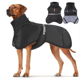 Large Dog Winter Coat Wind-proof Reflective Anxiety Relief Soft Wrap Calming Vest For Travel (Color: Blue, size: 5XL)