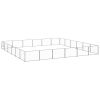 Dog Kennel Silver 387.5 ftÂ² Steel
