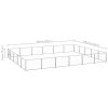 Dog Kennel Silver 322.9 ftÂ² Steel